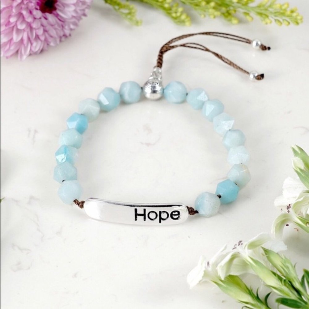 ♥️ AMAZONITE (FACETED) INSPIRATIONAL (HOPE)